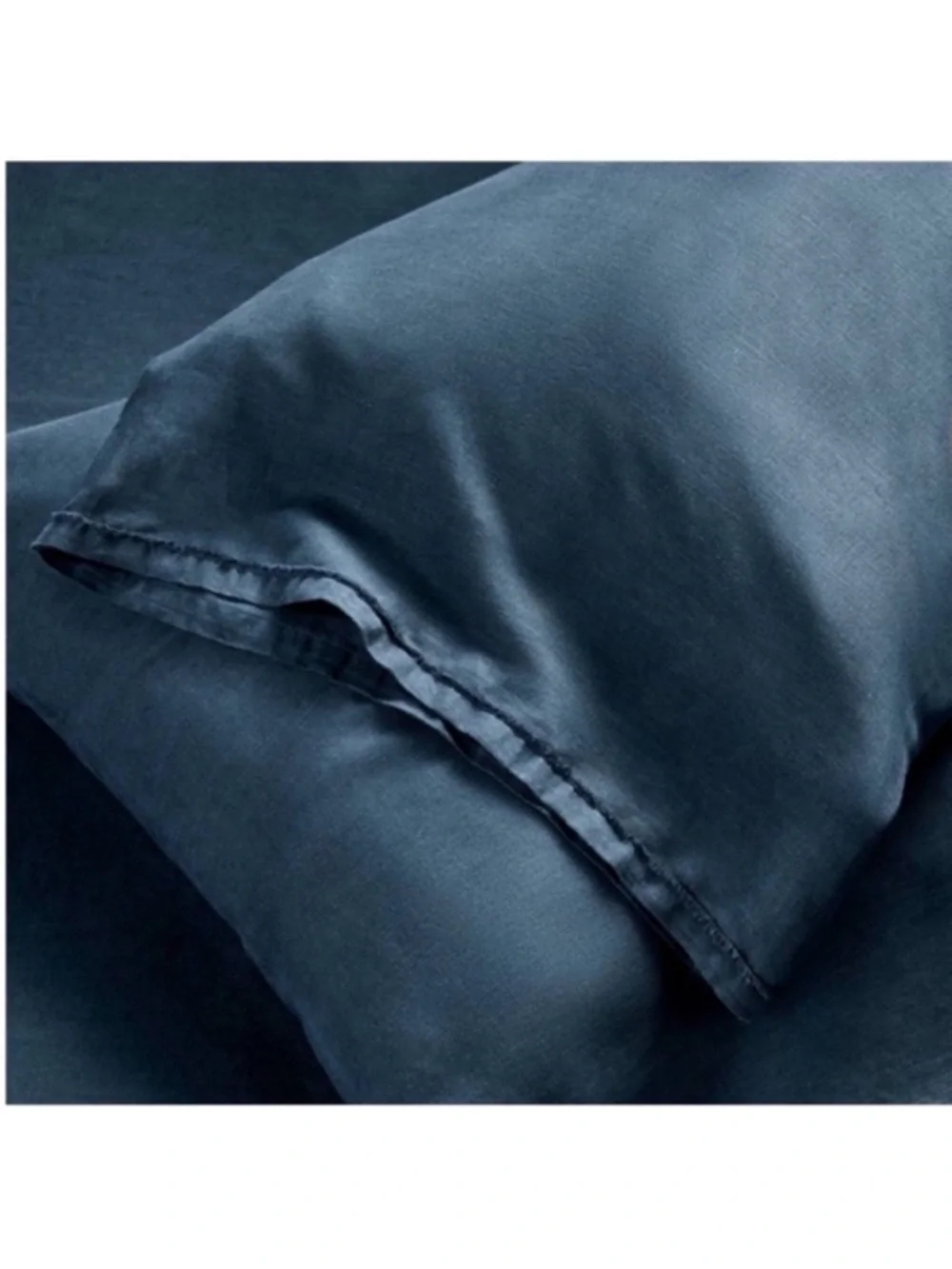 NWT King 100% Linen Sheet Set Dark Mineral Blue - Casaluna